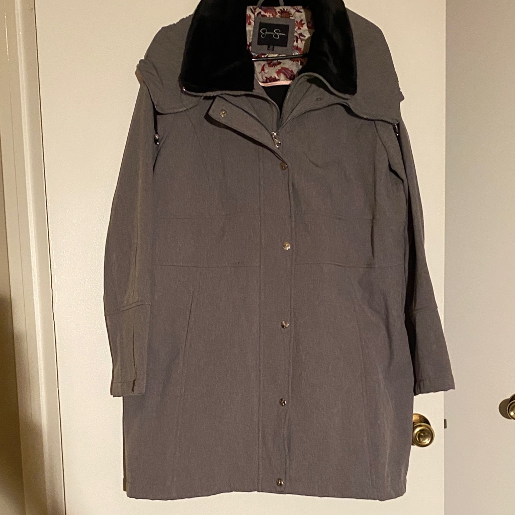 Jessica Simpson Gray Trench Coat